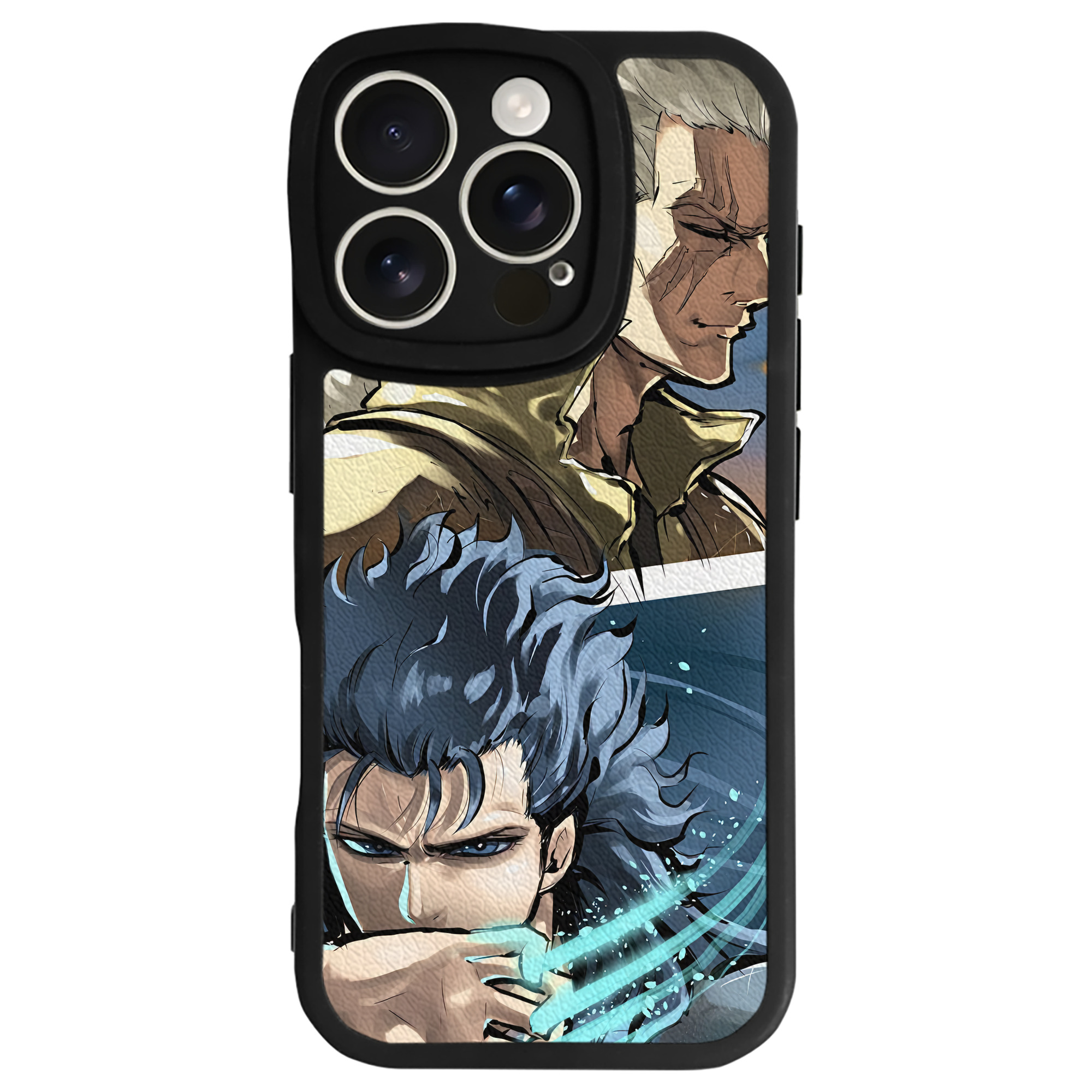 （画像用） 北斗の拳 Fist of the North Star 【iPhone 16シリーズ対応】シリコンスマホケース（レザー調） 材質：シリコン